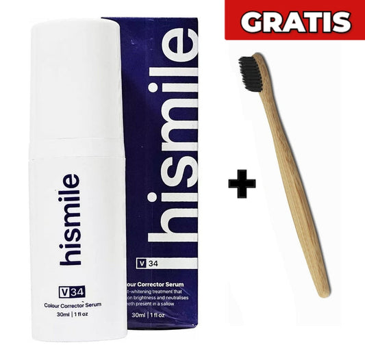Pasta Dental Blanqueadora HISMILES™ + Cepillo bambú GRATIS