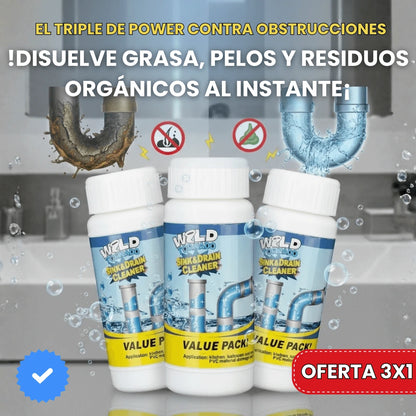 3x1 Potente Destapador de Cañerías | Wild Tornado™