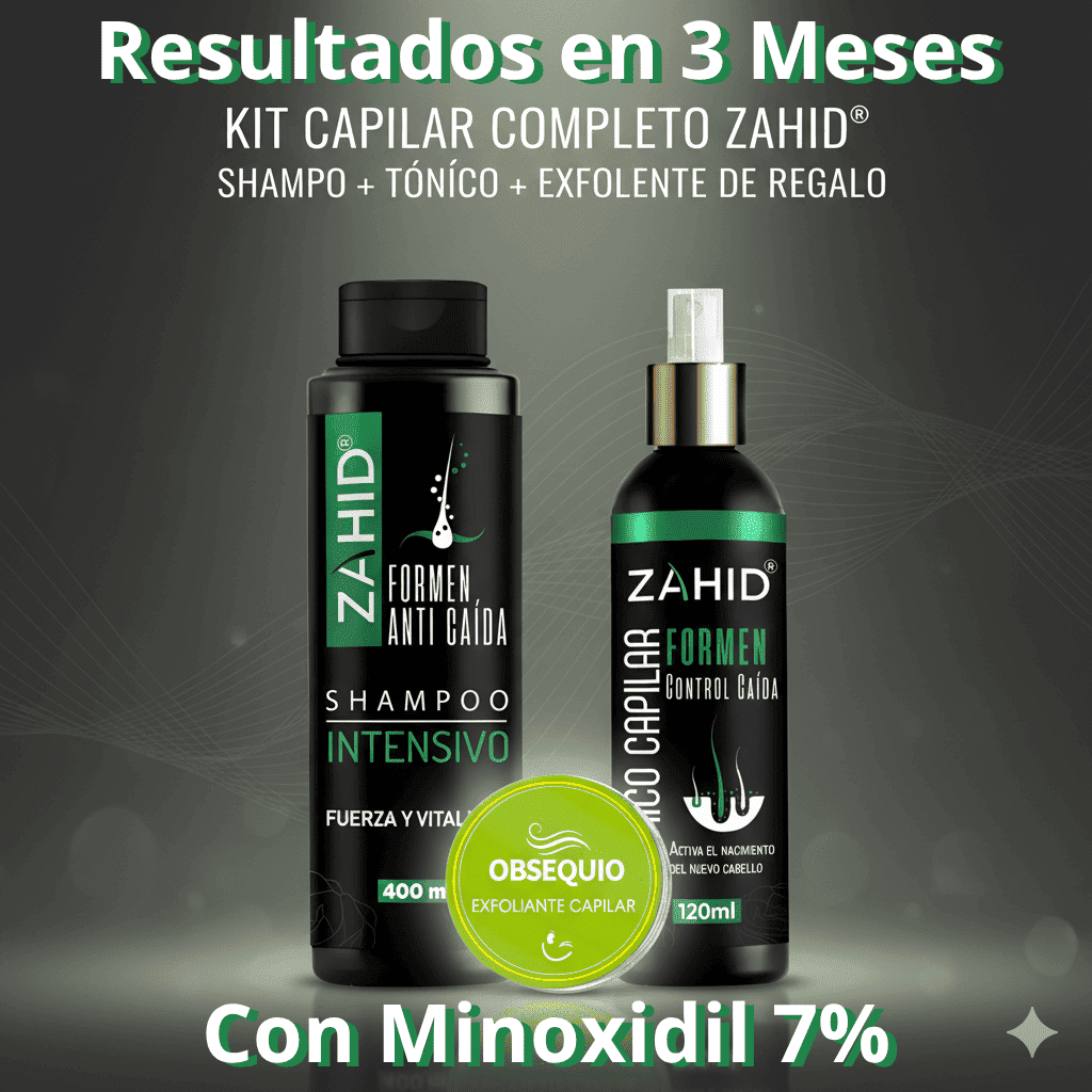 ADIÓS CALVICIE Solución para Crecimiento y Anticaída con (Minoxidil 7%)
