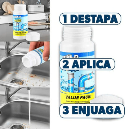 3x1 Potente Destapador de Cañerías | Wild Tornado™